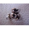 STERLING SILVER ~ Signed ~ BOND BOYD Screwback Earrings Vintage/Old