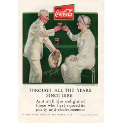 1926 OLD MAGAZINE PRINT AD, COCA-COLA THROUGH THE YEARS, FRED MIZEN COKE ART!