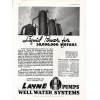 Layne Pumps Print AD Well Water Systems 1937 Memphis Tennessee Liquid Power