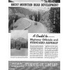Standard Oil Company Print AD Rocky Mountain Road Development Fall River Highway